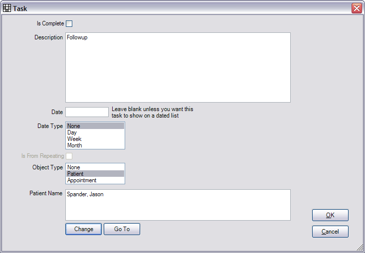 Task List